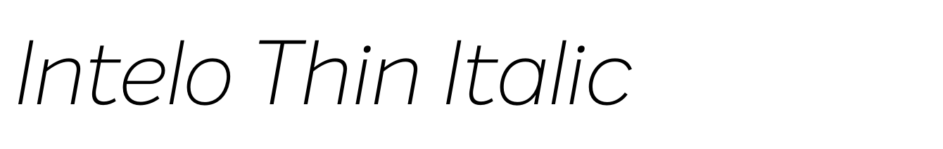 Intelo Thin Italic